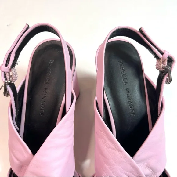 Rebecca Minkoff Agata Slingback Sandals Pink Size 7.5/8 - Picture 11 of 16
